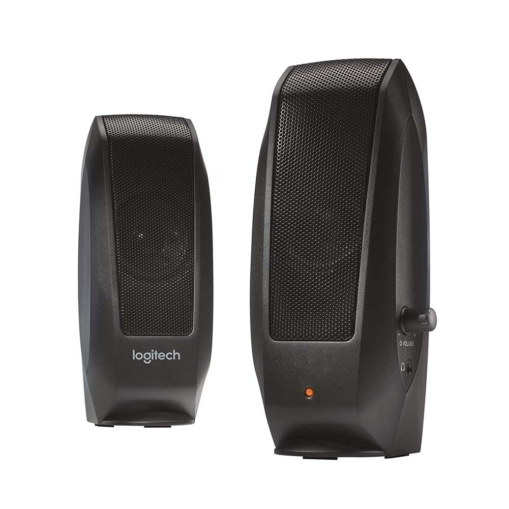 Logitech 980-000012 S120 Wired 3.5mm/2.3 Watts/2.0 Channel Speaker System (Black)