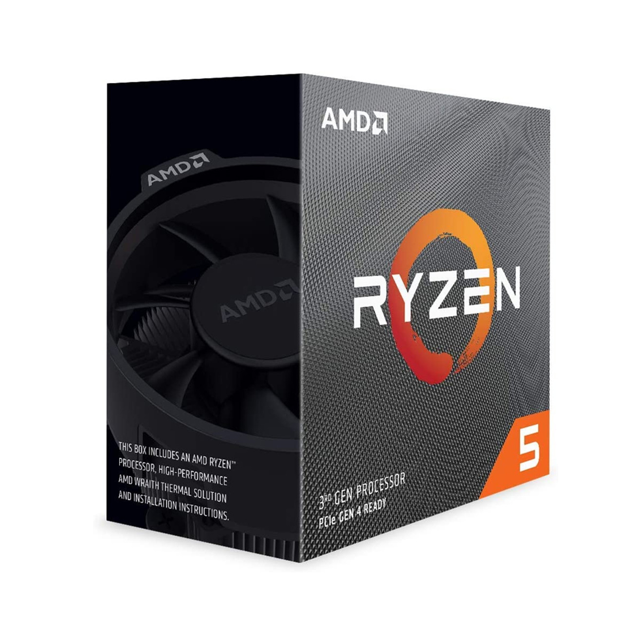 AMD Ryzen 5 3600 3.6 GHz (4.2 GHz Max Boost) 6-Core, 12-Thread Unlocked Desktop Processor with Wraith Stealth Cooler 100-100000031BOX 