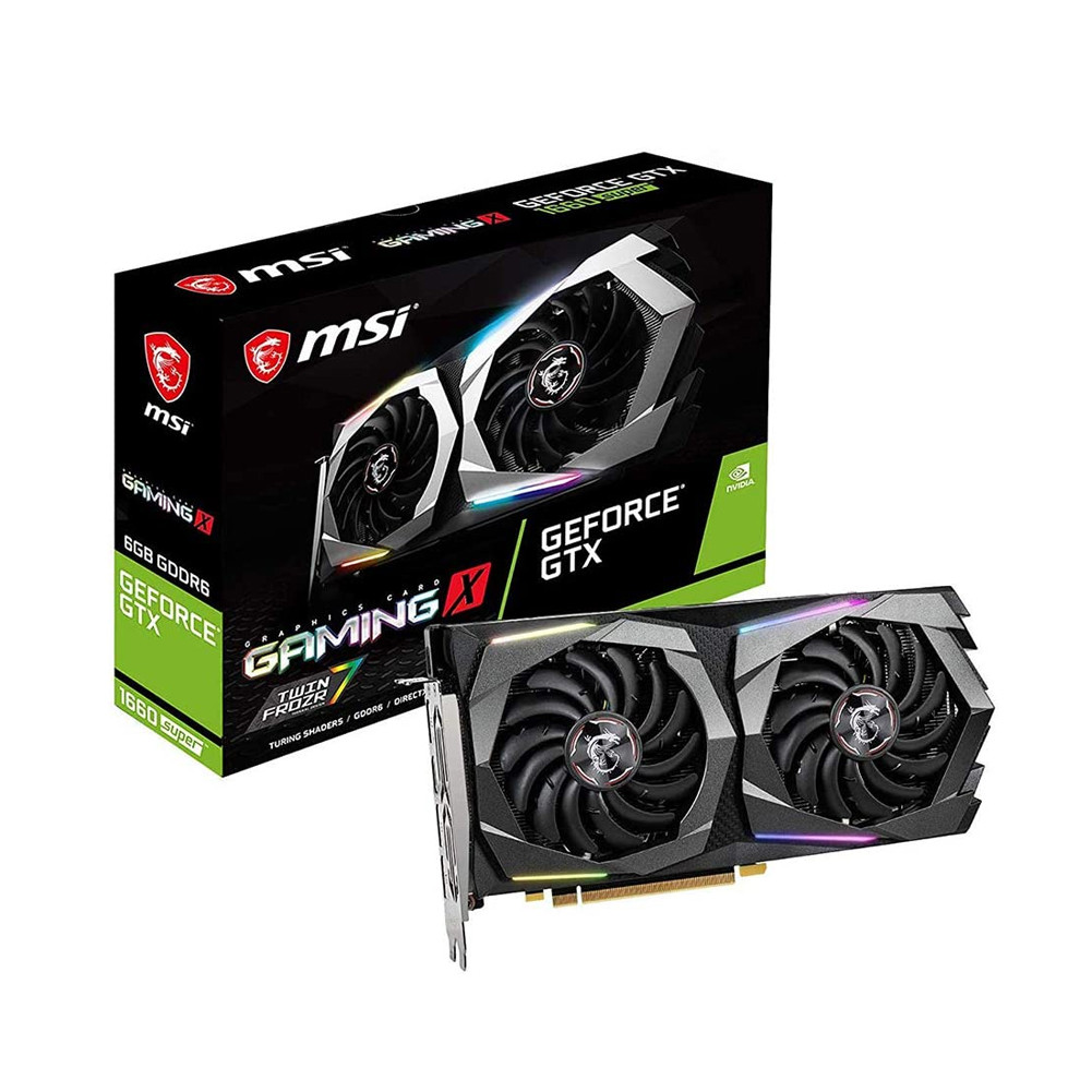 MSI GTX 1660 Super Gaming X Gaming GeForce GTX 1660 Super 192-bit HDMI/DP 6GB GDRR6 HDCP Support DirectX 12 Dual Fan VR Ready OC Graphics Card (Limited supply, All sales are final)