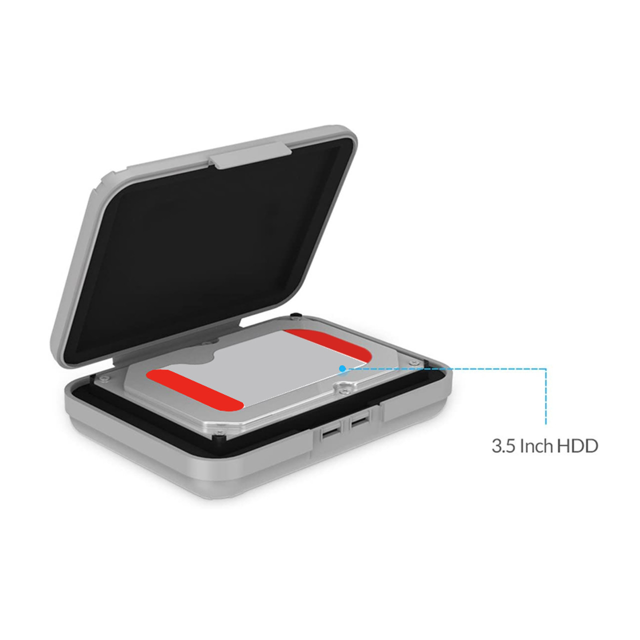 AAAwave Portable 3.5" HDD Storage Case Cover included and compatible with ST10000VE0008 10TB Hard Drive