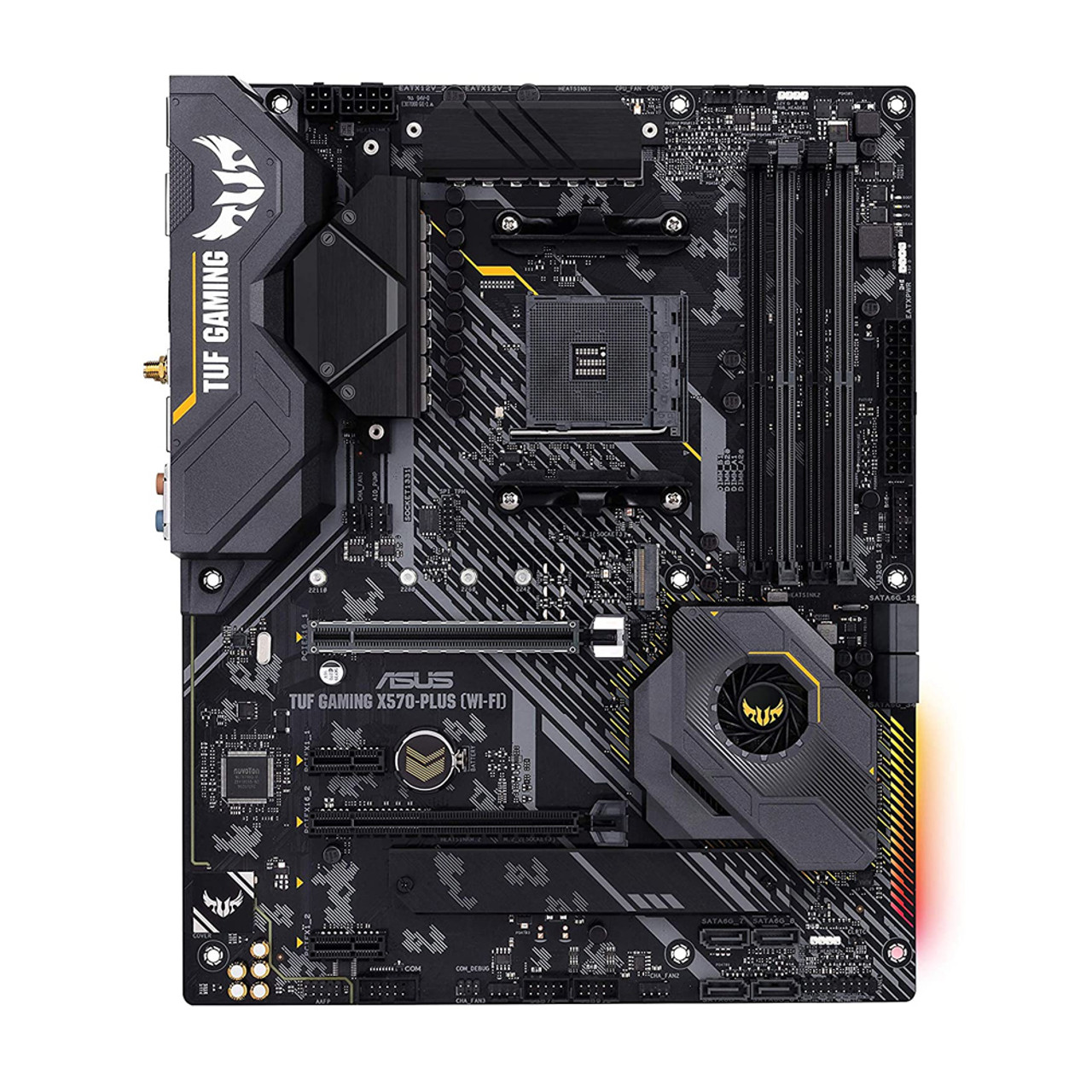 Asus AM4 TUF Gaming X570-Plus (Wi-Fi) ATX Motherboard with PCIe 4.0 dual M.2 12+2 with Dr. MOS Power Stage