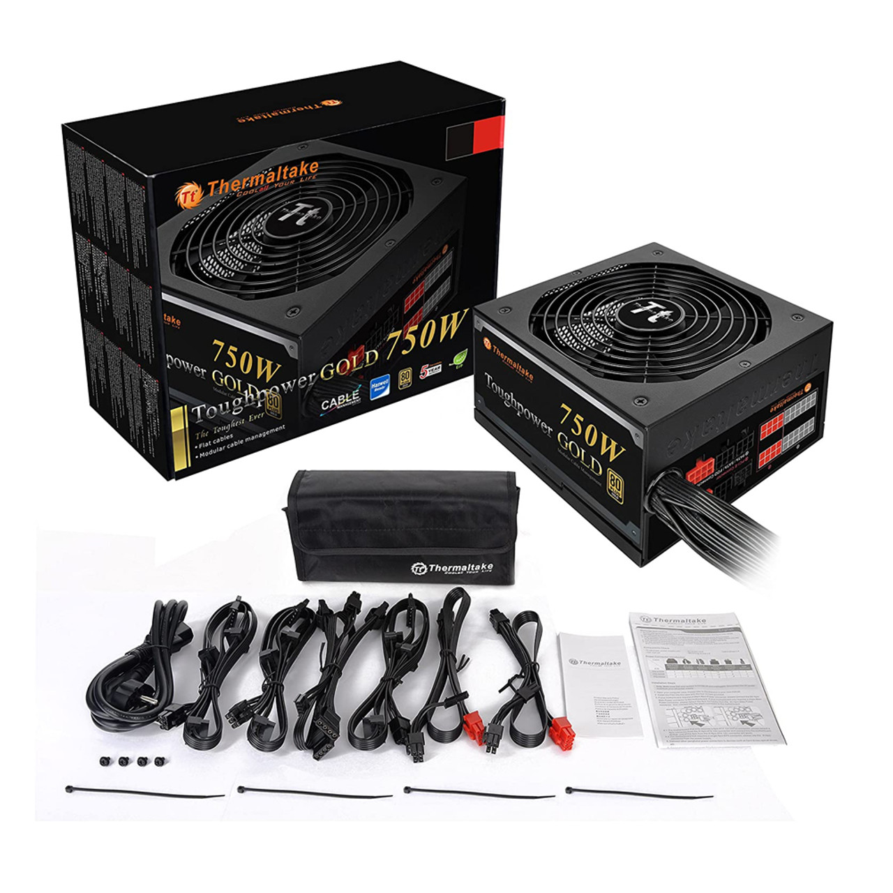 Thermaltake PS-TPD-0750MPCGUS-1 ToughPower 750W 80 Plus Gold Semi Modular Power Supply