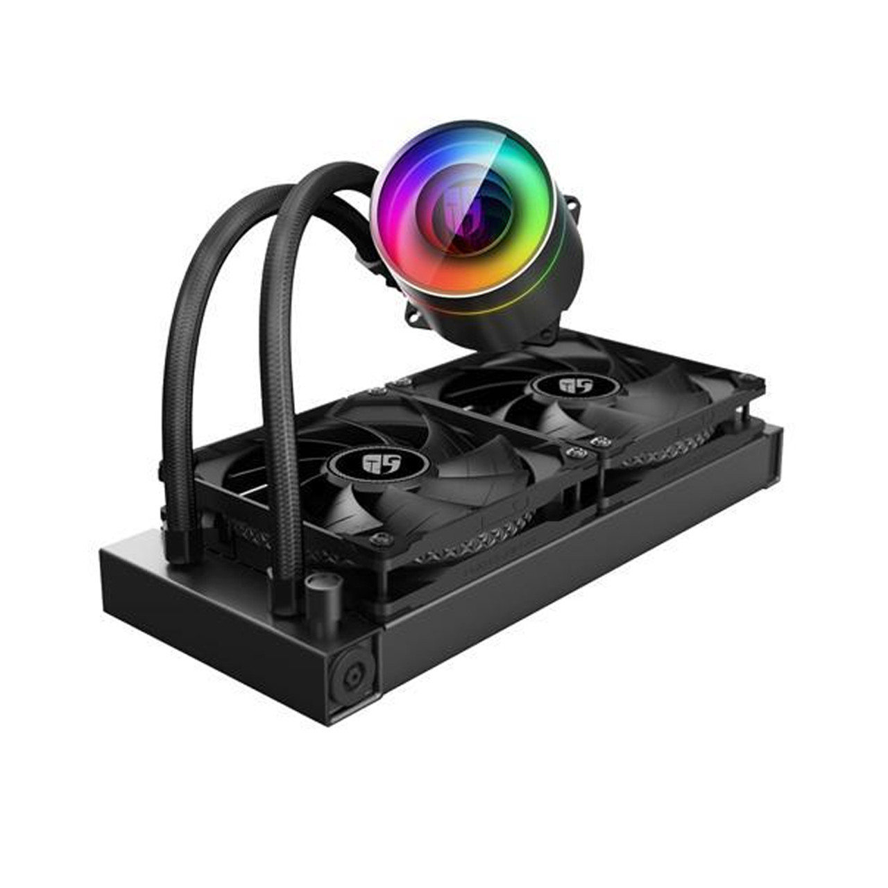 DEEPCOOL CASTLE 240 EX Addressable RGB AIO Anti-Leak Technology Inside Cable Controller Liquid CPU Cooler