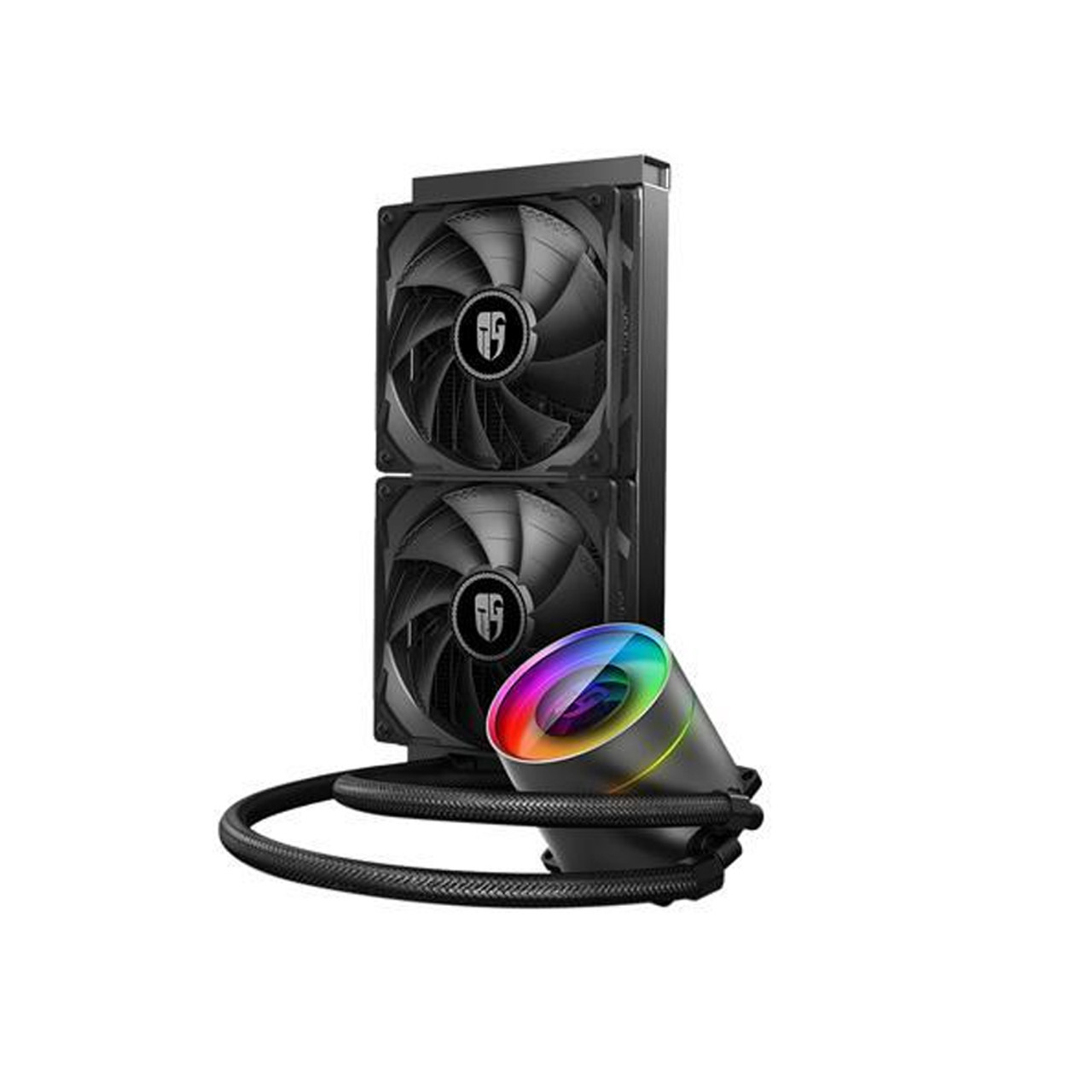 DEEPCOOL CASTLE 240 EX Addressable RGB AIO Anti-Leak Technology Inside Cable Controller Liquid CPU Cooler