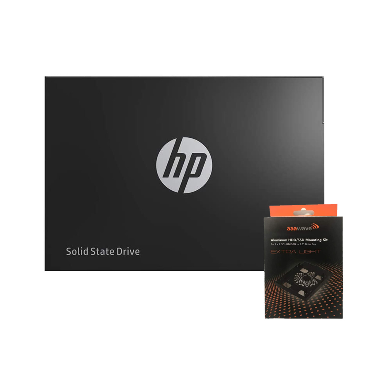 Special bundle - HP 2DP99AA#ABC SSD S700 2.5" 500GB SATA III 3D NAND Internal Solid State Drive + AAAwave Aluminum HDD/SSD Mounting Kit