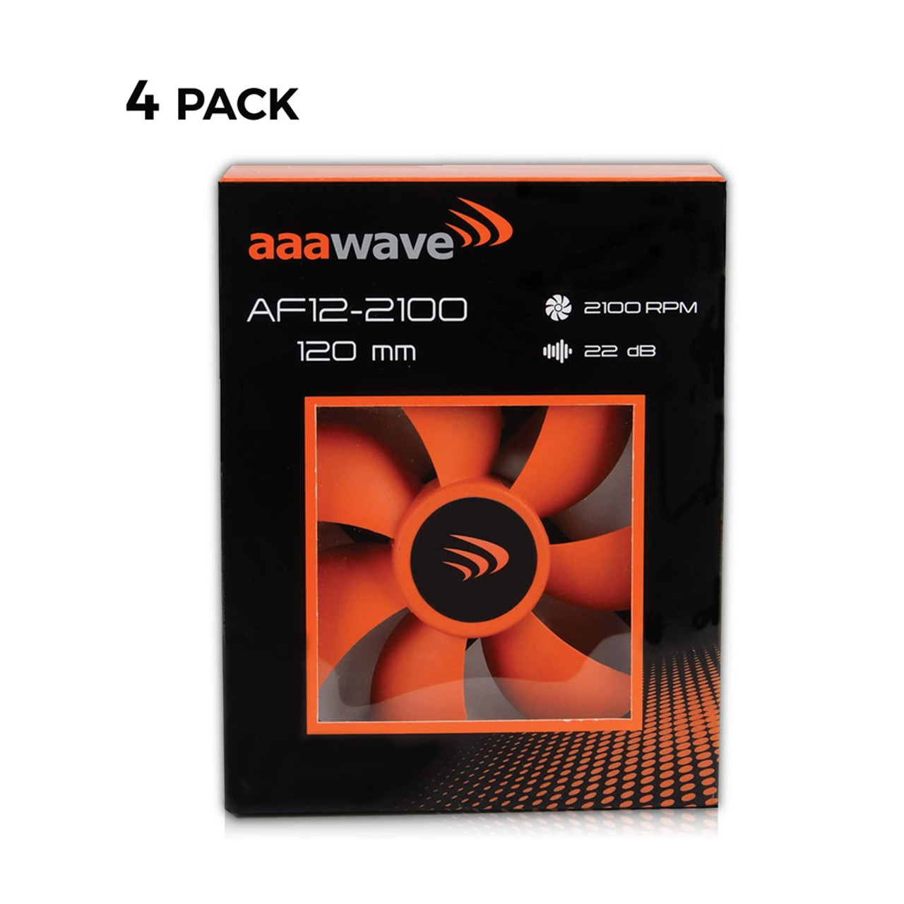 Special bundle AAAwave - The Sluice Aluminum mining case 6 GPU + Set of 4 - AAAwave 120mm Double ball bearing Silent Cooling Fan