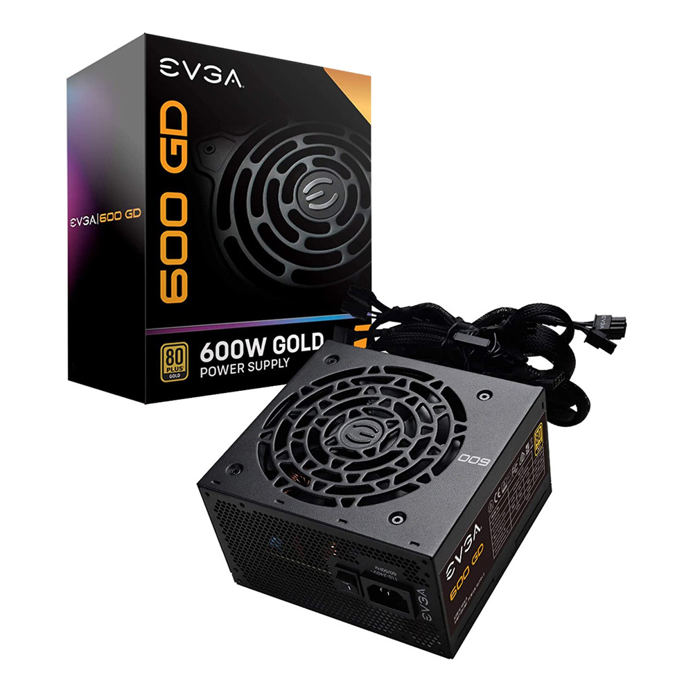EVGA 100-GD-0600-V1 600 GD, 80+ GOLD 600W, 5 Year Warranty, Power Supply