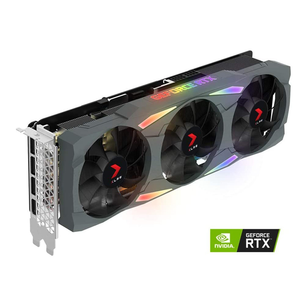 PNY VCG308010TFXMPB GeForce RTX 3080 10GB XLR8 Gaming Uprising Epic-X RGB Triple Fan Graphics Card