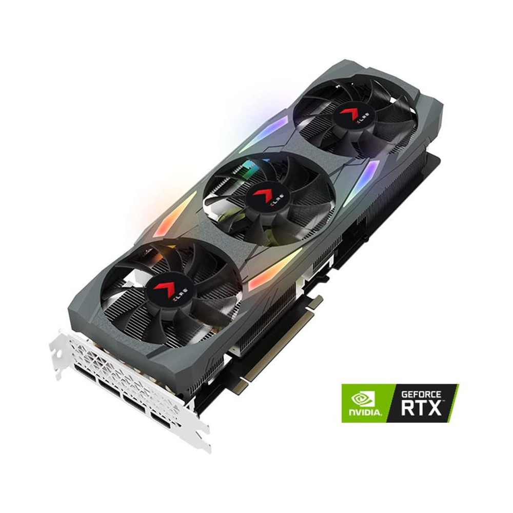 PNY VCG309024TFXMPB GeForce RTX 3090 24GB XLR8 Gaming Uprising Epic-X RGB Triple Fan Graphics Card