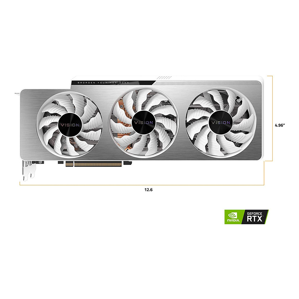 Gigabyte GV-N3080VISION OC-10GD GeForce RTX 3080 Vision OC 10G Graphics Card, 3X WINDFORCE Fans, 10GB 320-bit GDDR6X (Limited supply, All sales are final)