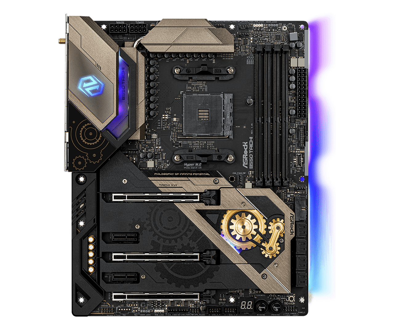 ASRock B550 TAICHI Supports AMD AM4 Processors Motherboard