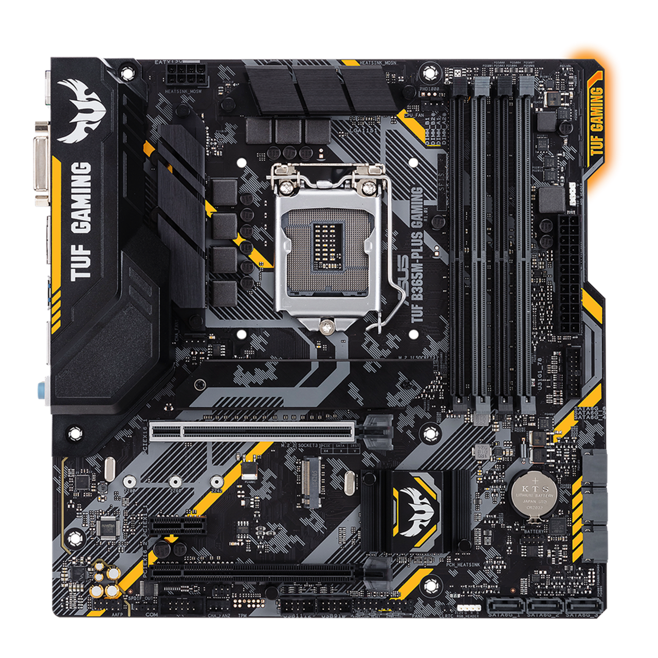 Asus TUF B365M-PLUS GAMING (Wi-Fi) LGA1151 (300 Series) DDR4 HDMI WiFi M.2 mATX Motherboard