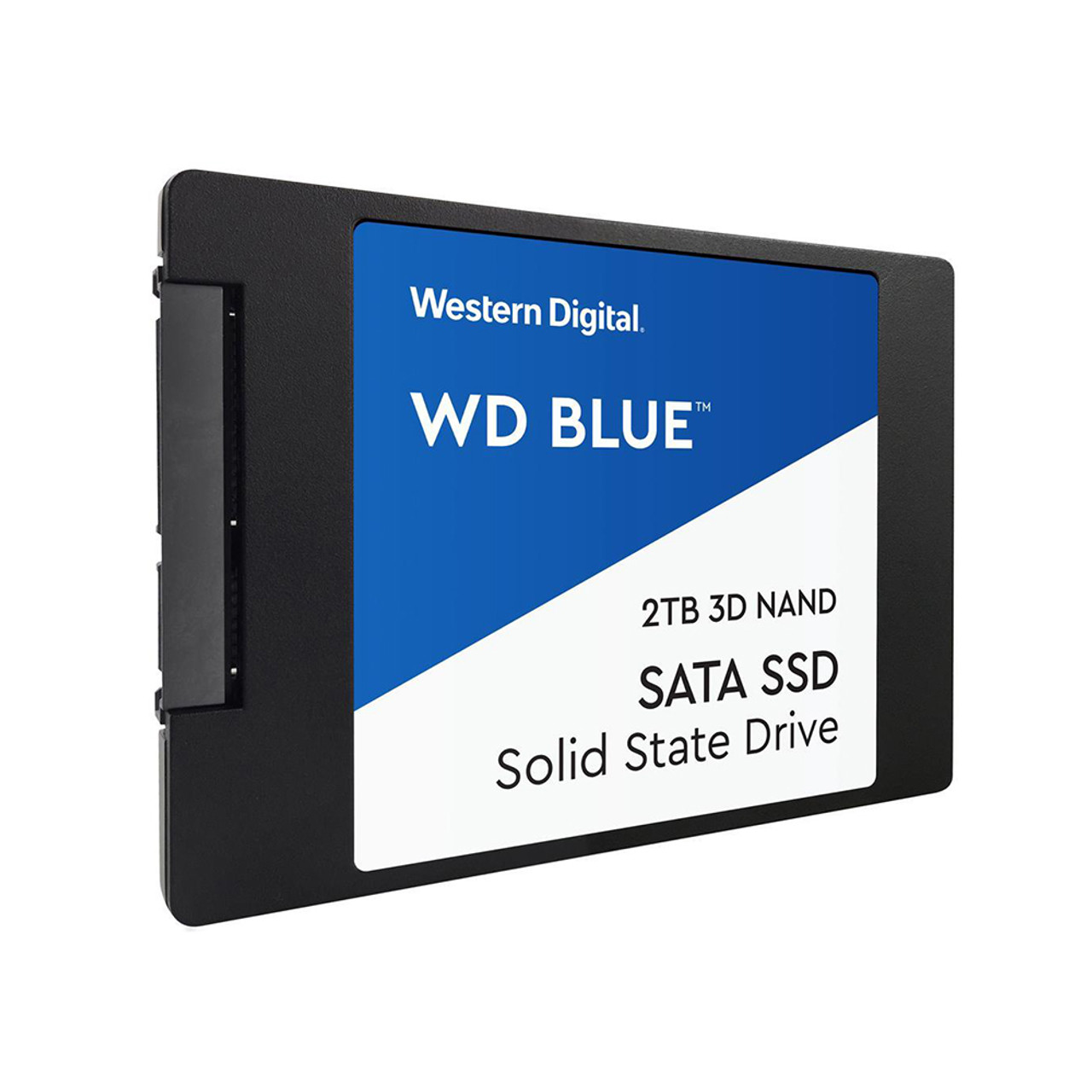 WD 2TB WD Blue 3D NAND Internal PC SSD - SATA III 6 Gb/s, 2.5"/7mm, Up to 560 MB/s WDS200T2B0A