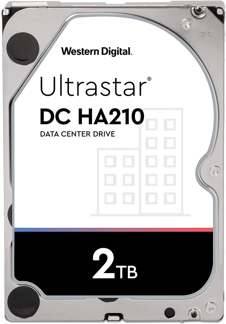 WD HUS722T2TALA604 2TB Ultrastar DC HA200 SATA HDD - 7200 RPM Class, SATA 6 Gb/s, 128MB Cache, 3.5"