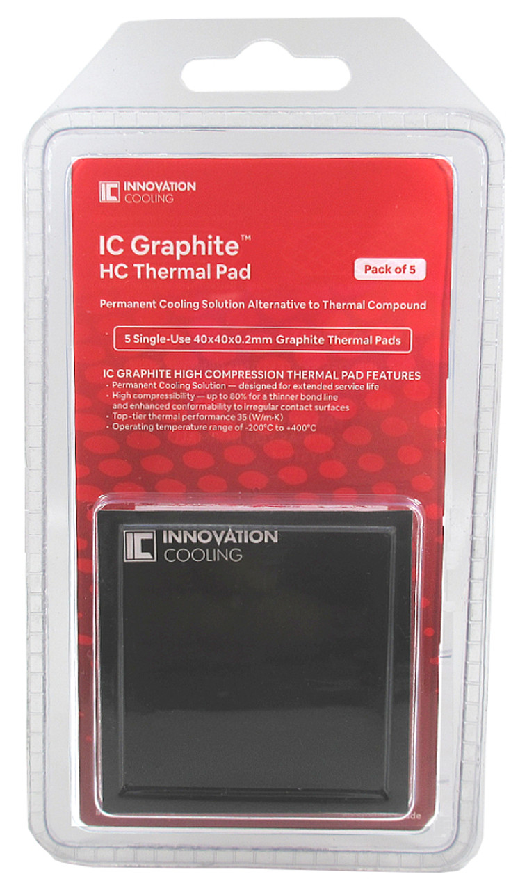 Innovation Cooling Graphite HC Thermal Pad HC 40 (40x40mm 5-pack)
