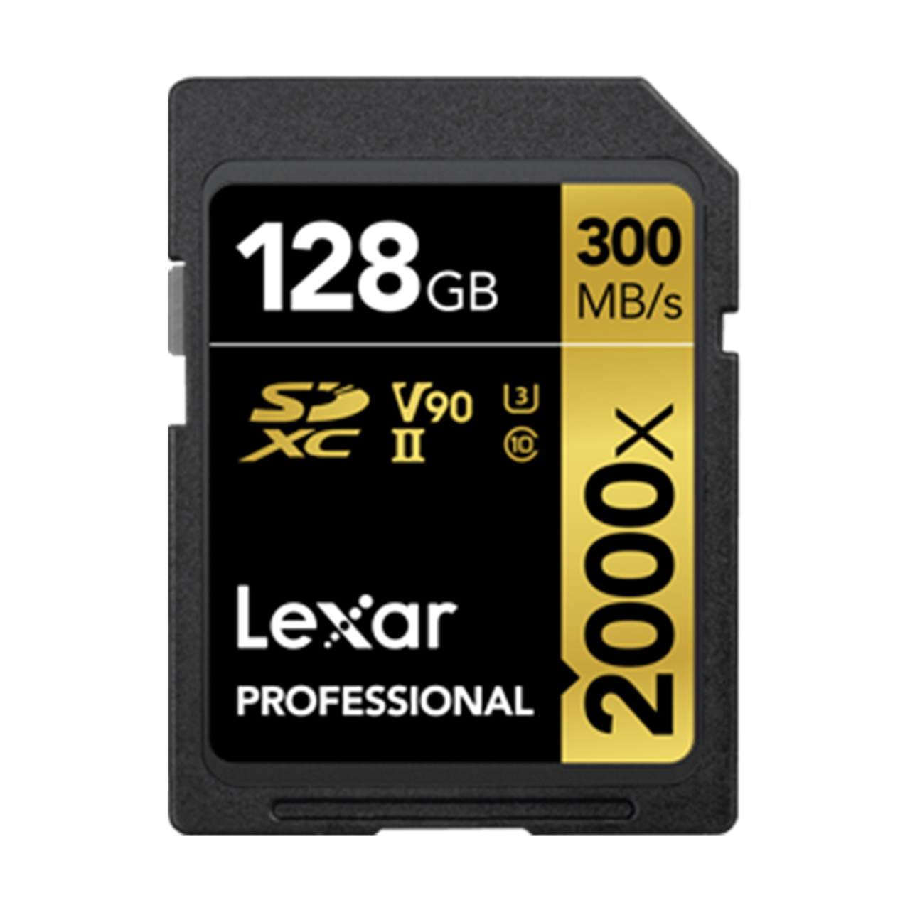 Lexar LSD2000128G-BNNNU Professional 2000x 128GB SDXC UHS-II Card w/o Reader, Up to 300MB/s Read