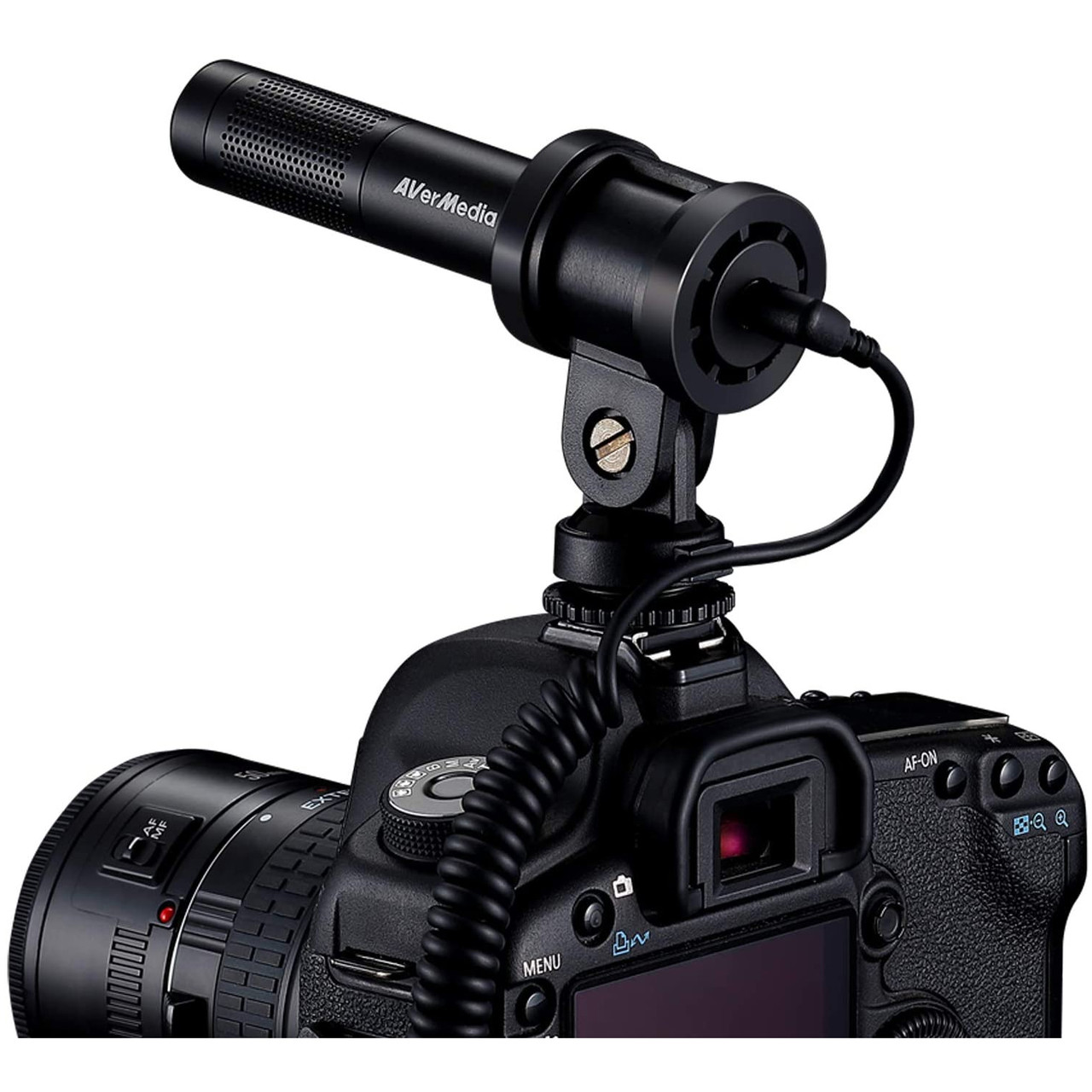 AVerMedia AM133 Live Streamer Mic, 3.5mm Unidirectional Shotgun Microphone, for DSLR, Mobile, Vlog, Streaming, Podcasting