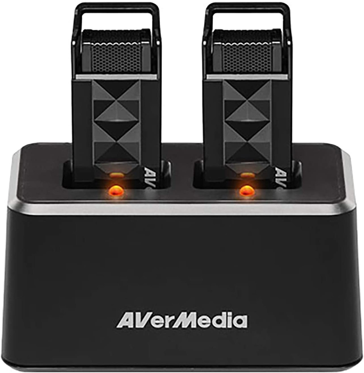 AVerMedia AW315F Wireless Teacher Microphones, Use 2 Microphones Simultaneously, One for Speaker and The Other for Audience