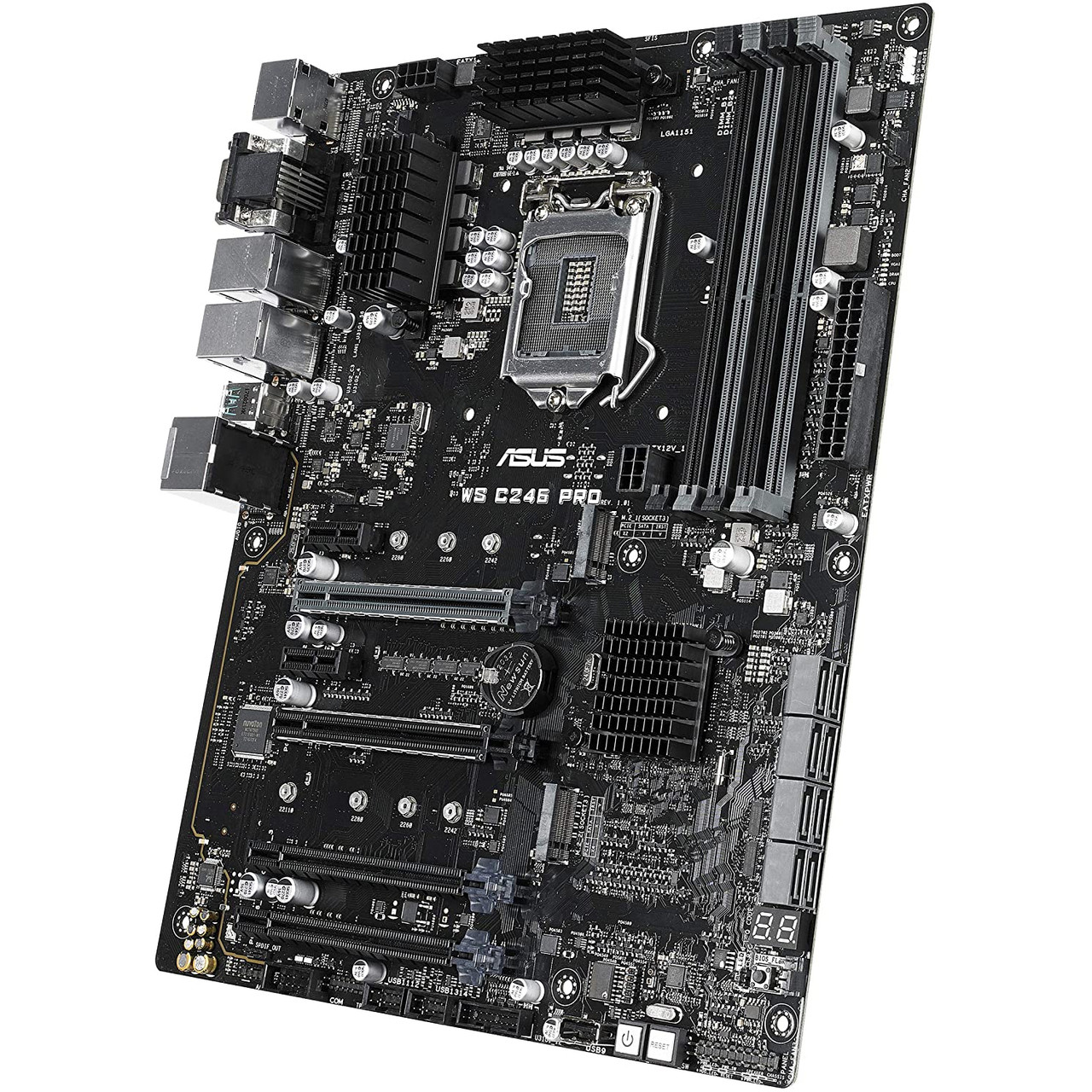 ASUS WS C246 PRO LGA1151 ECC DDR4 M.2 C246 Server Workstation ATX Motherboard for 8th Generation Intel