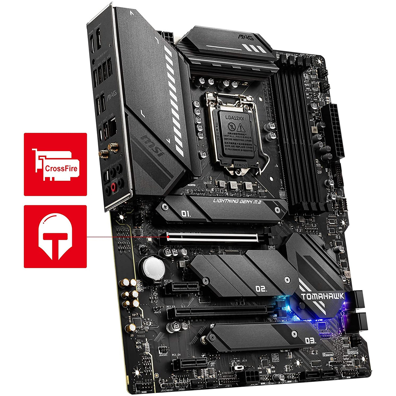MSI MAG Z590 TOMAHAWK WIFI Gaming Motherboard (ATX,11th/10th Gen, LGA 1200, DDR4,PCIe 4,CFX, M.2 Slots, USB 3.2 Gen 2 )