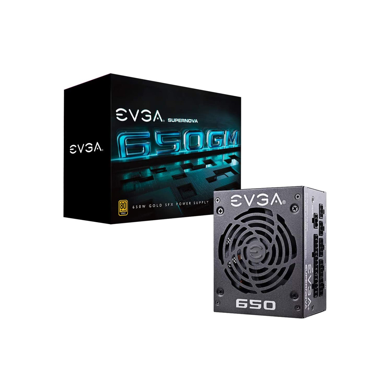 EVGA 123-GM-0650-Y1 SuperNOVA 650 GM, 80 Plus Gold 650W,Fully Modular, ECO,7 Year Warranty,SFX Form Factor, Power Supply