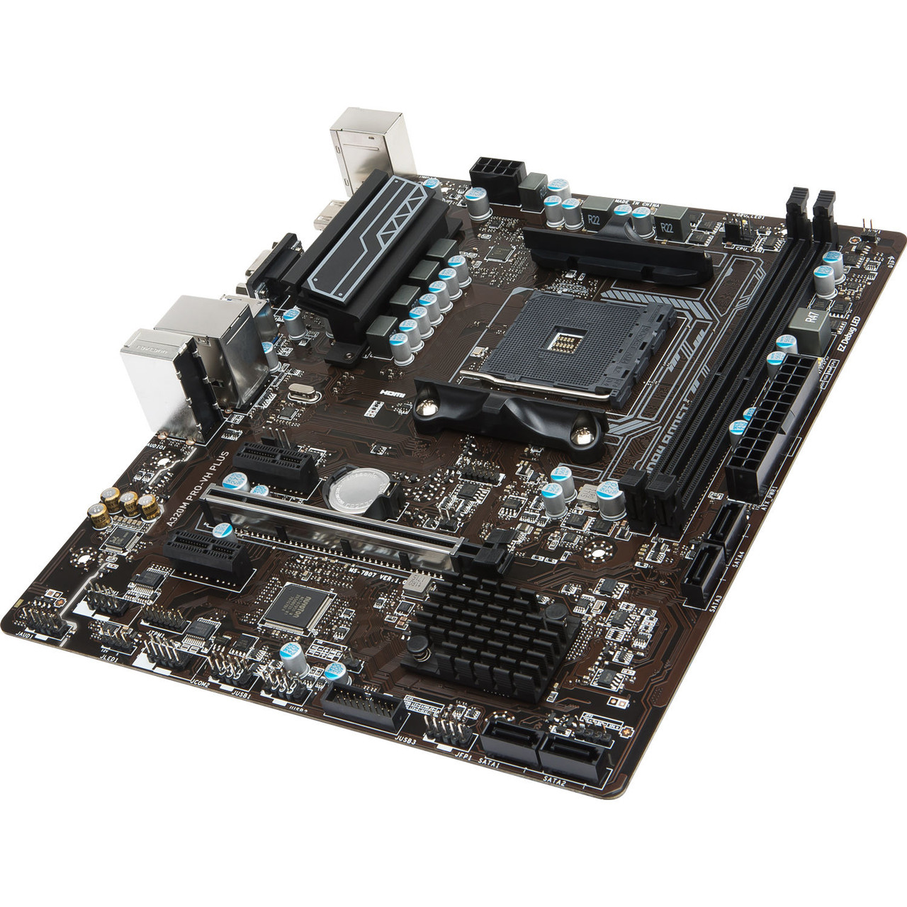 MSI  A320M PRO-VH ProSeries Motherboard (AMD AM4,DDR4,PCIe 3.0,SATA 6Gb/s, USB 3.2 Gen 2,M.2 Slot, DVI/HDMI, Micro-ATX)