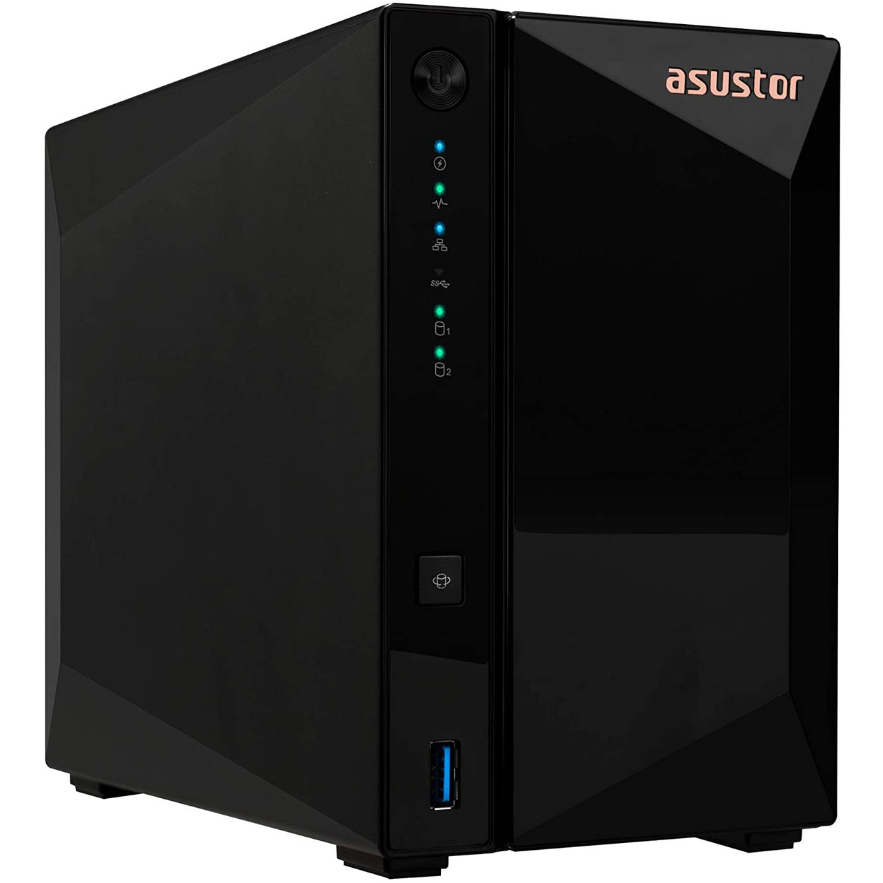 Asustor AS3302T DRIVESTOR 2 Pro, Personal 2-Bays NAS, Quad Core CPU, 2.5GbE Port, 2GB DDR4 RAM, Network Attached Storage (Diskless)