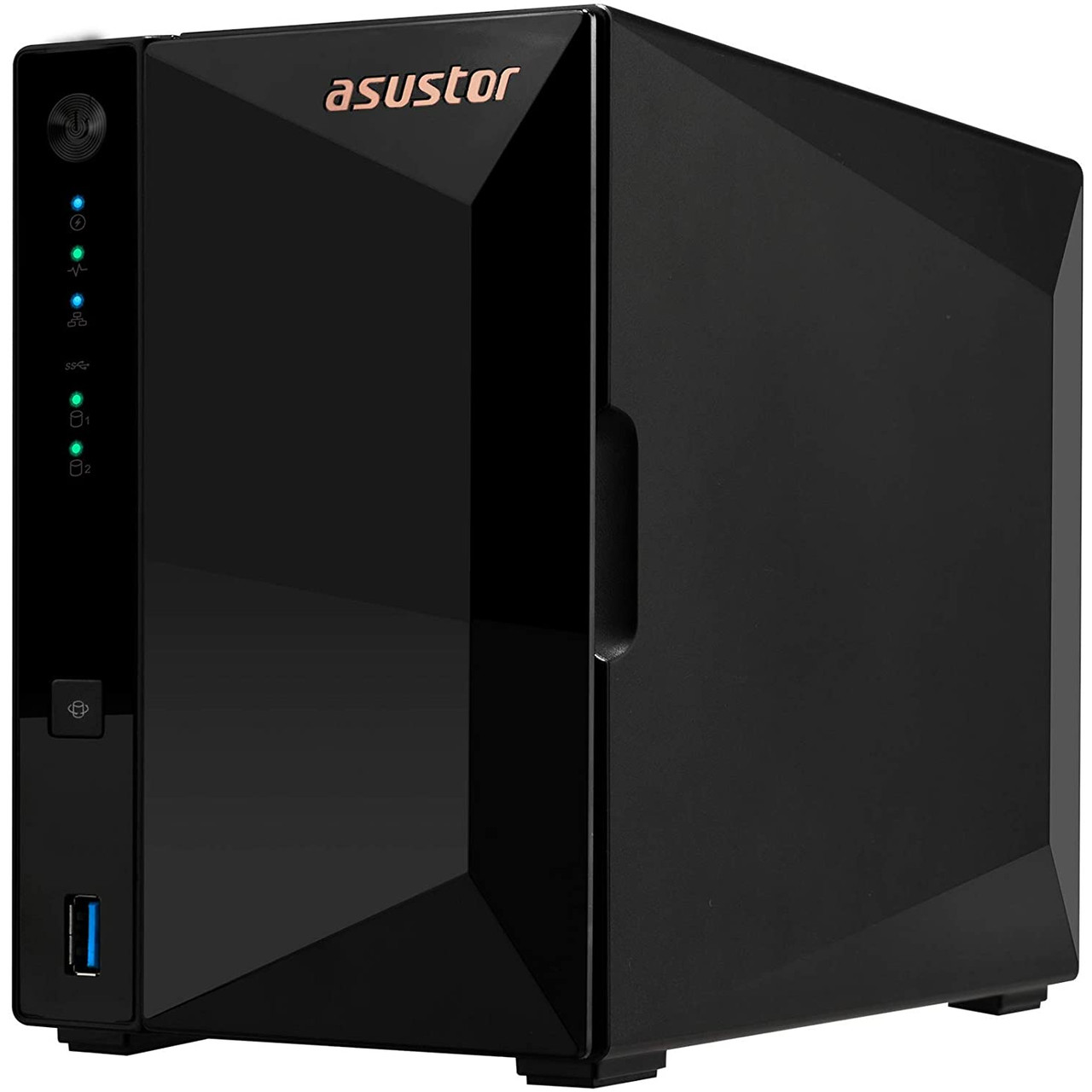 Asustor AS3302T DRIVESTOR 2 Pro, Personal 2-Bays NAS, Quad Core CPU, 2.5GbE Port, 2GB DDR4 RAM, Network Attached Storage (Diskless)