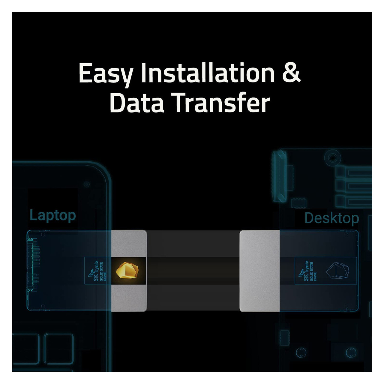 Hynix Gold S31 500GB SATA Gen3 2.5 inch Internal SSD HFS500G32TCH-73A2A  | Up to 560MB/S | Solid State Drive