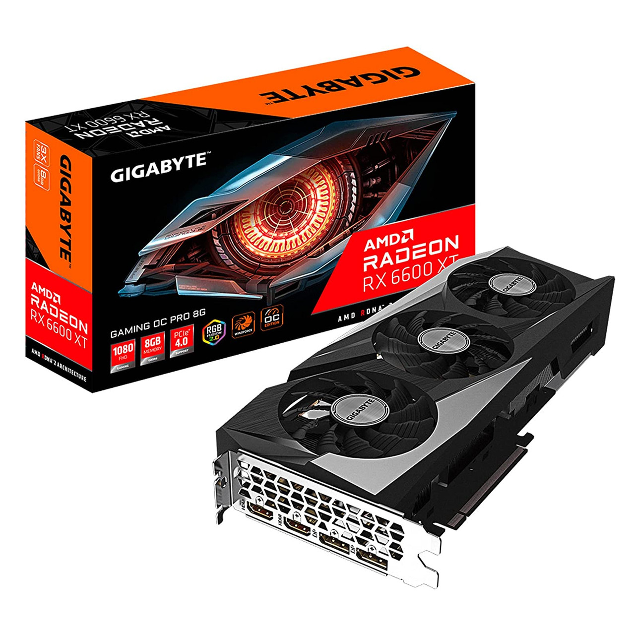Gigabyte RX 6600 XT Gaming OC PRO 8G Graphics Card GV-R66XTGAMINGOC PRO-8GD 128-bit GDDR6 Video Card  (Limited supply, All sales are final)