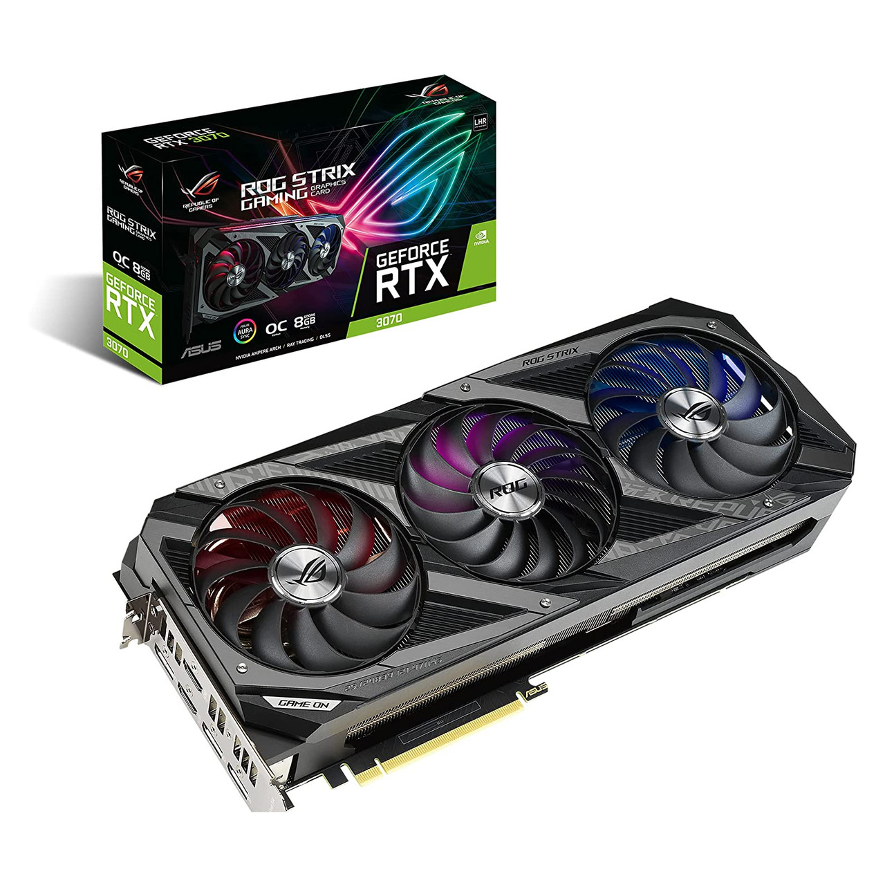 ASUS GeForce RTX 3070 V2 OC LHR Edition Gaming Graphics Card , PCIe 4.0, 8GB, GDDR6 ROG-STRIX-RTX3070-O8G-V2-GAMING (Limited supply, All sales are final)