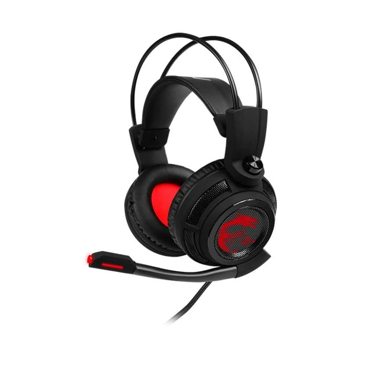 MSI DS 502 Gaming Headset with Microphone, Enhanced Virtual 7.1 Surround Sound, Intelligent Vibration System