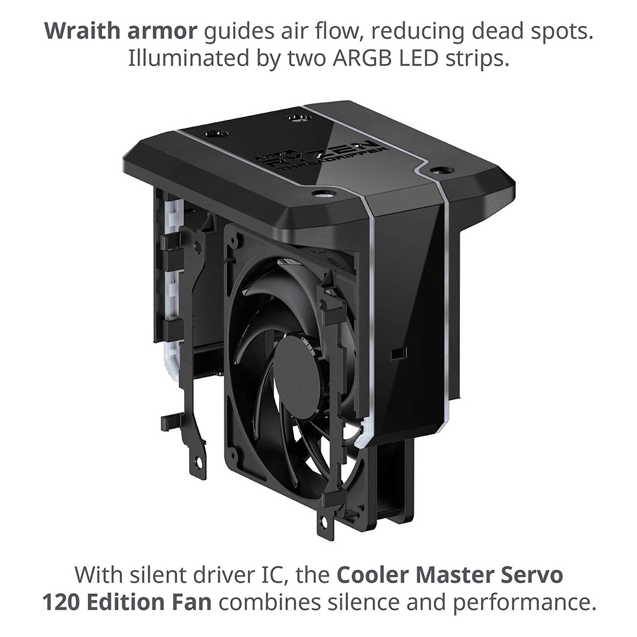 Cooler Master AMD Wraith Ripper ThreadRipper TR4 High Performance CPU Air Cooler, ARGB,7 Heat Pipes MAM-D7PN-DWRPS-T1