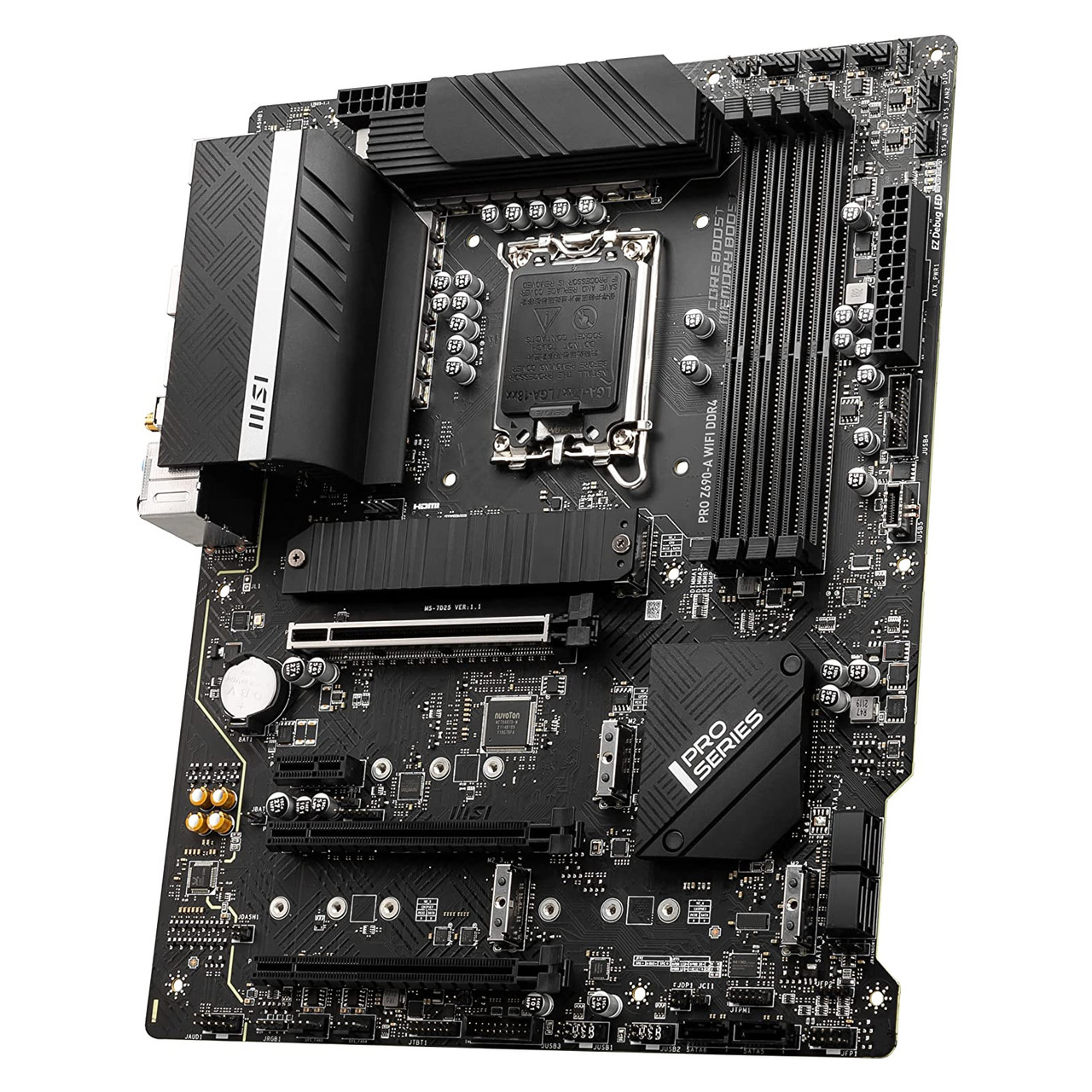 MSI PRO Z690-A WIFI DDR4 ProSeries Motherboard ATX, 12th Gen LGA 1700 Socket, DDR4, PCIe 4, CFX, M.2 Slots, Wi-Fi 6E
