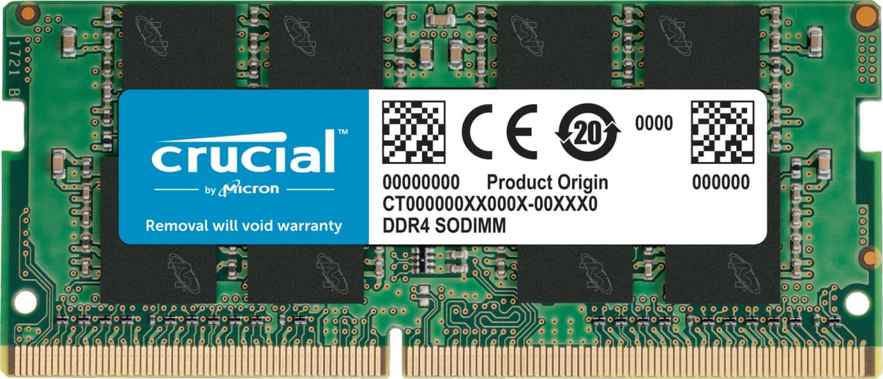 Crucial Laptop Memory 16GB DDR4 2666 MHz CT16G4SFRA266 RAM