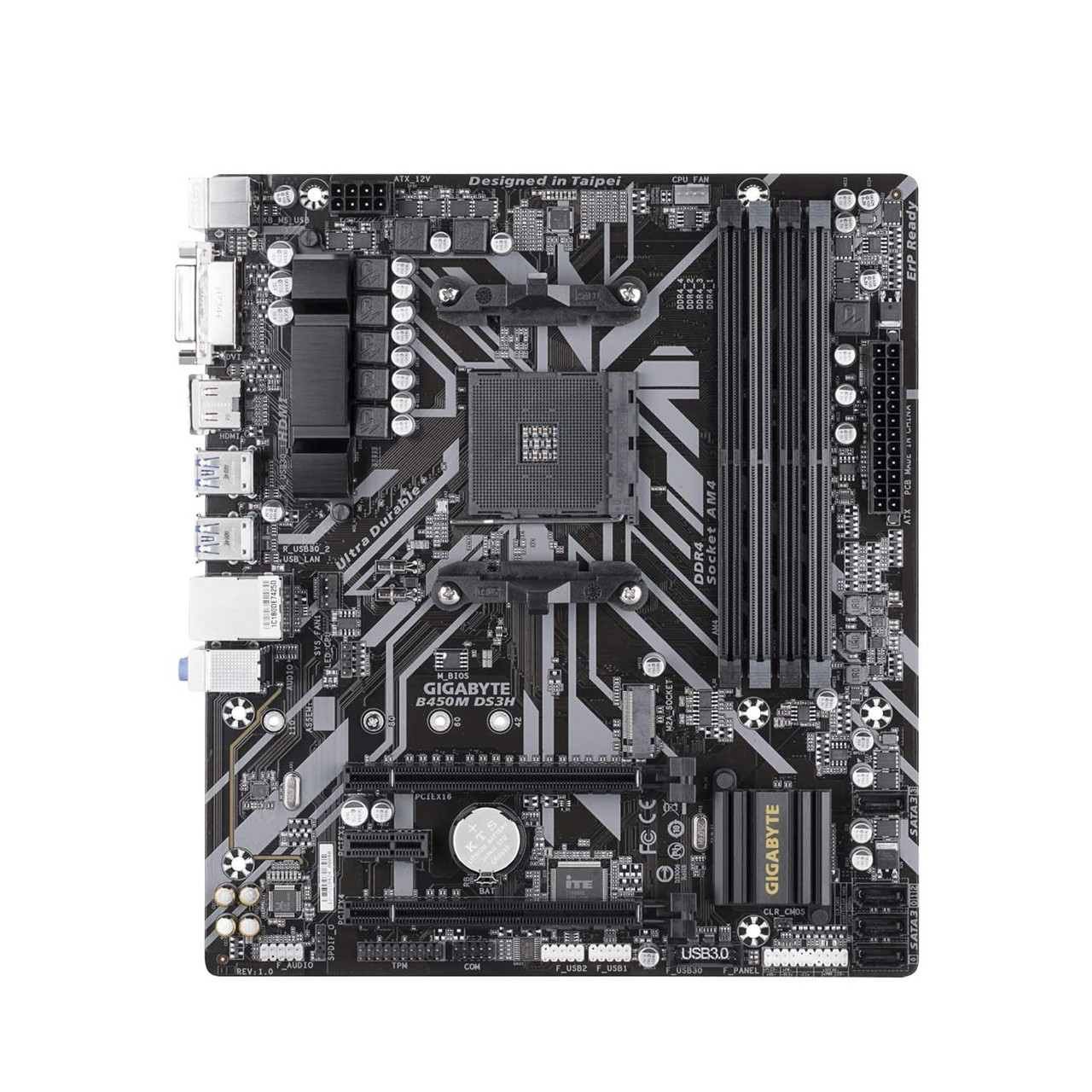 Gigabyte B450M DS3H AMD Ryzen AM4/Micro ATX/M.2/HMDI/DVI/USB 3.1/DDR4/Motherboard