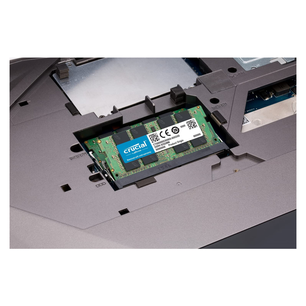 Crucial 16GB DDR4 SODIMM Memory CT16G4SFD8266 2666 MT/s (PC4-21300) DR X8 260-Pin RAM