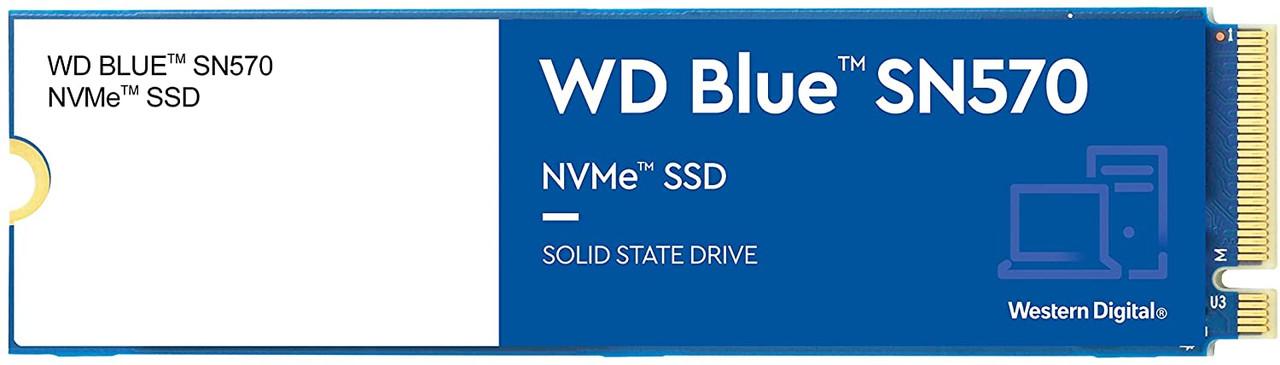 WD Blue SN570 NVMe 500 GB Internal Solid State Drive SSD - Gen3 x4 PCIe 8Gb/s, M.2 2280, Up to 3,500 MB/s WDS500G3B0C