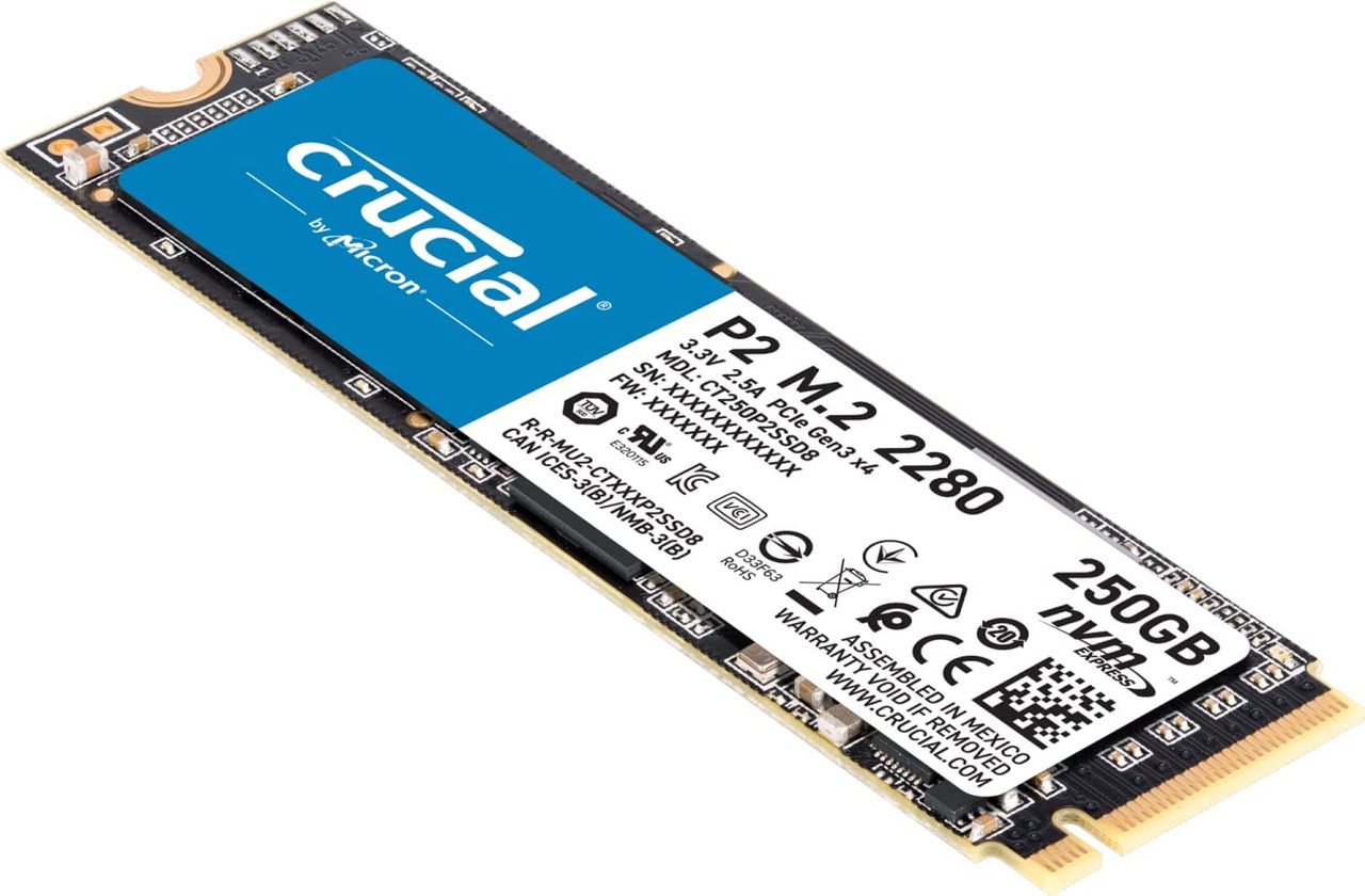 Crucial P2 250GB 3D NAND NVMe PCIe M.2 SSD CT250P2SSD8