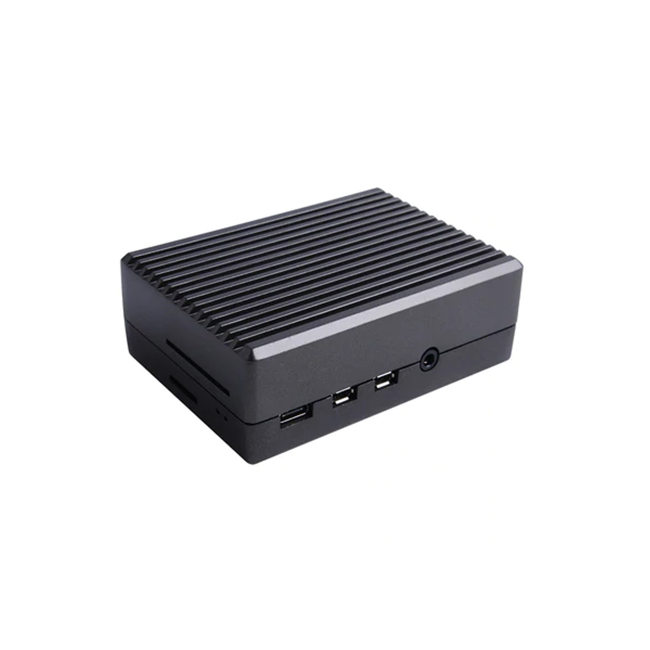 AAAwave Raspberry Pi 4 Black Aluminum Cooling Case With Black Power Supply and Power Switch Combo Set