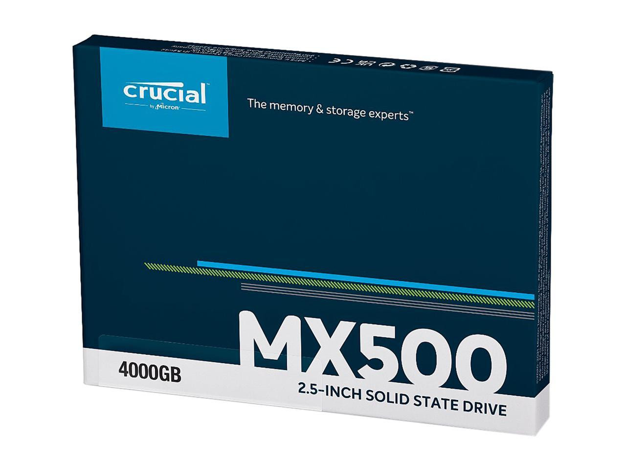 Crucial MX500 4TB 3D NAND SATA 2.5 Inch Internal SSD, up to 560 MB/s  CT4000MX500SSD1