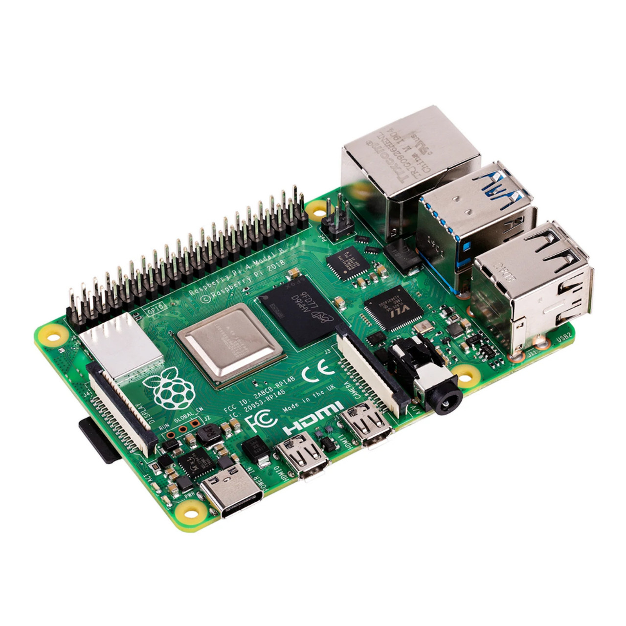 Raspberry Pi 4 Model B 4GB microSDXC 128GB w/ Grey Dual-Fan