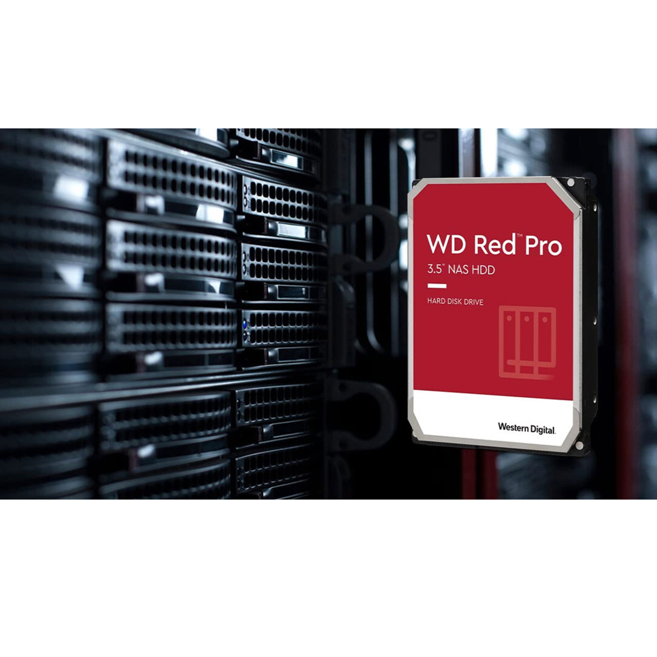 WD 20TB WD Red Pro NAS Internal Hard Drive HDD - 7200 RPM, SATA 6 Gb/s, CMR, 512 MB Cache, 3.5" WD201KFGX 