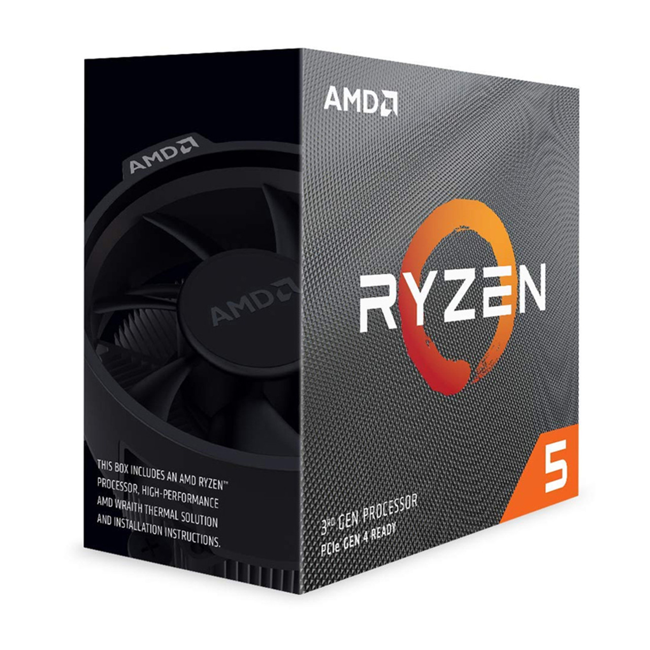 AMD 100-100000031SBX Ryzen 5 3600 6-Core, 12-Thread Unlocked Desktop  Processor with Wraith Stealth Cooler