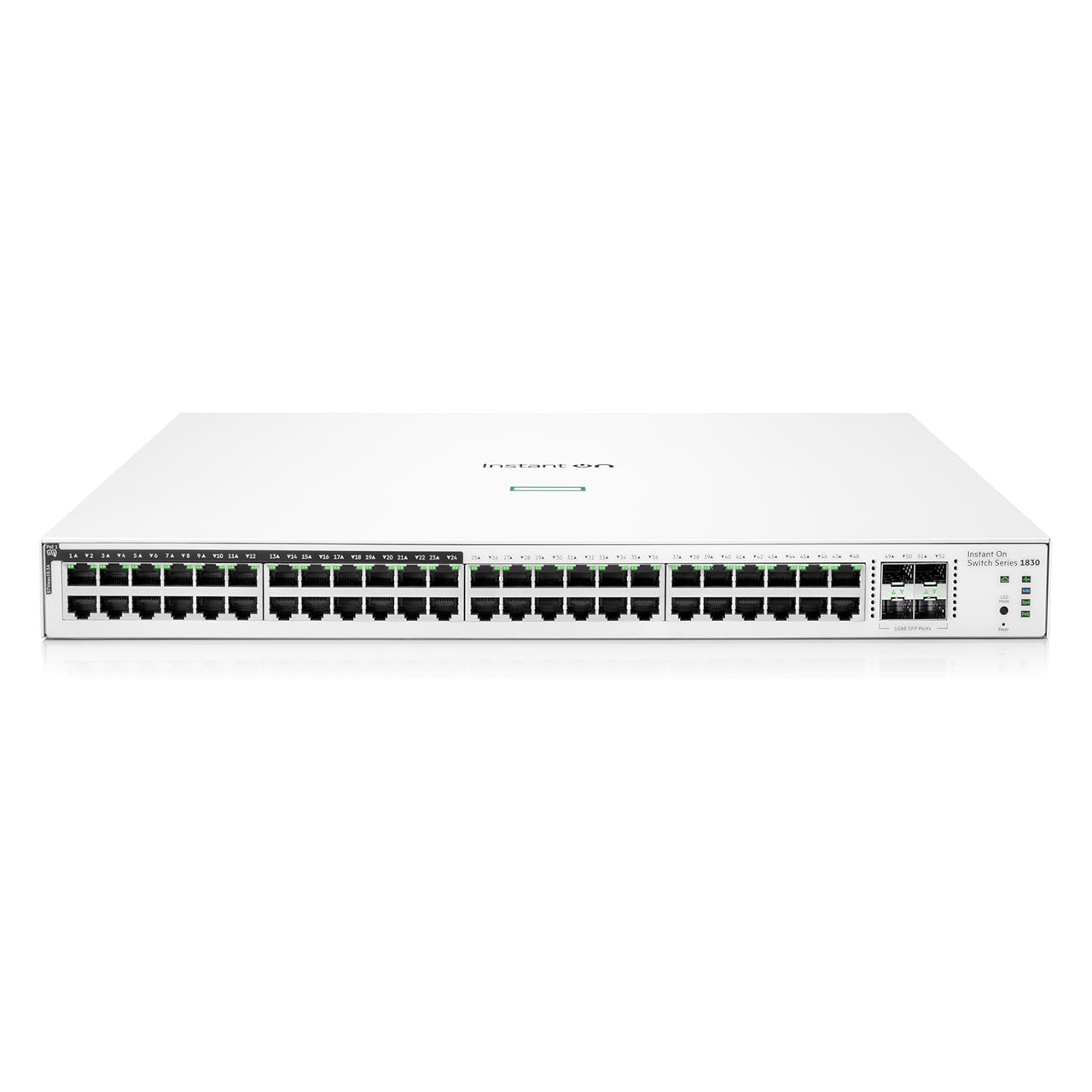 The JL815A#ABA is a 24-port Gigabit Ethernet switch with PoE+ support, making it ideal for powering devices such as IP phones, cameras, and wireless access points.