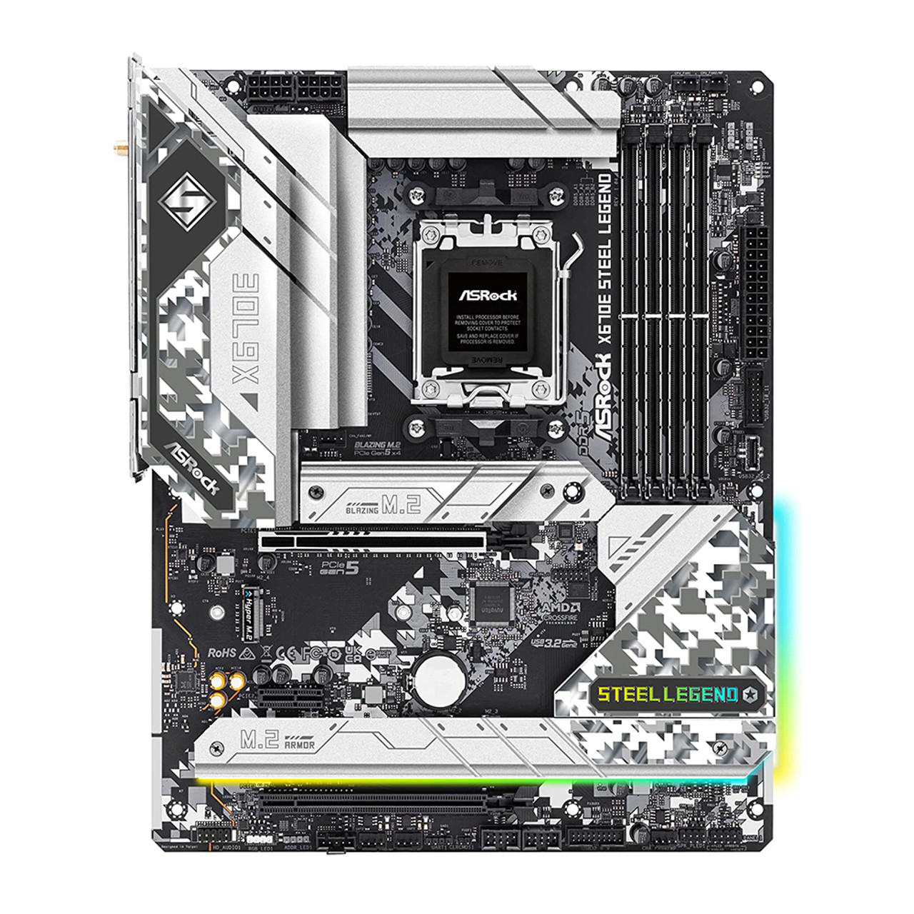 ASRock X670E STEEL LEGEND AM5 DDR5 AMD Ryzen™ 7000 X670E SATA 6Gb/s ATX Motherboard