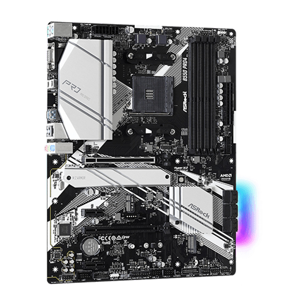 ASRock B550 PRO4 Supports 3rd Gen AMD AM4 Ryzen / Future AMD Ryzen Processors Motherboard