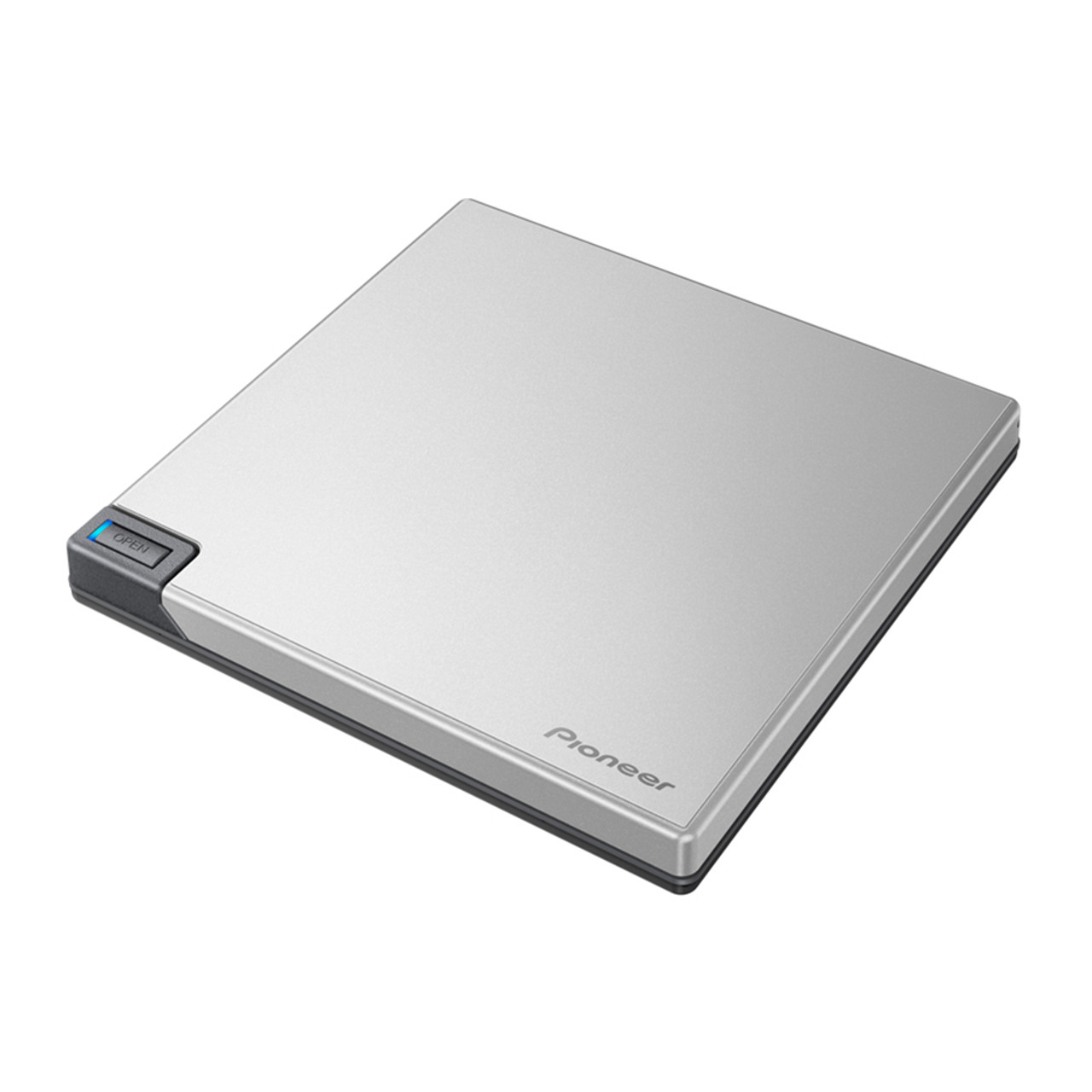 Pioneer External Blu-ray Drive BDR-XD08S USB 3.2 Gen1 (USB Type-C) / 2.0 Slim Portable BD/DVD/CD Writer - Silver W/SW