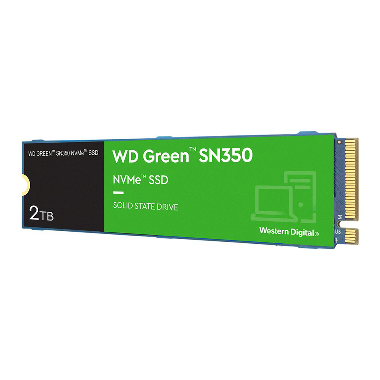 WD WDS200T3G0C 2TB WD Green SN350 NVMe Internal SSD Solid State Drive - Gen3 PCIe, QLC, M.2 2280, Up to 3,200 MB/s