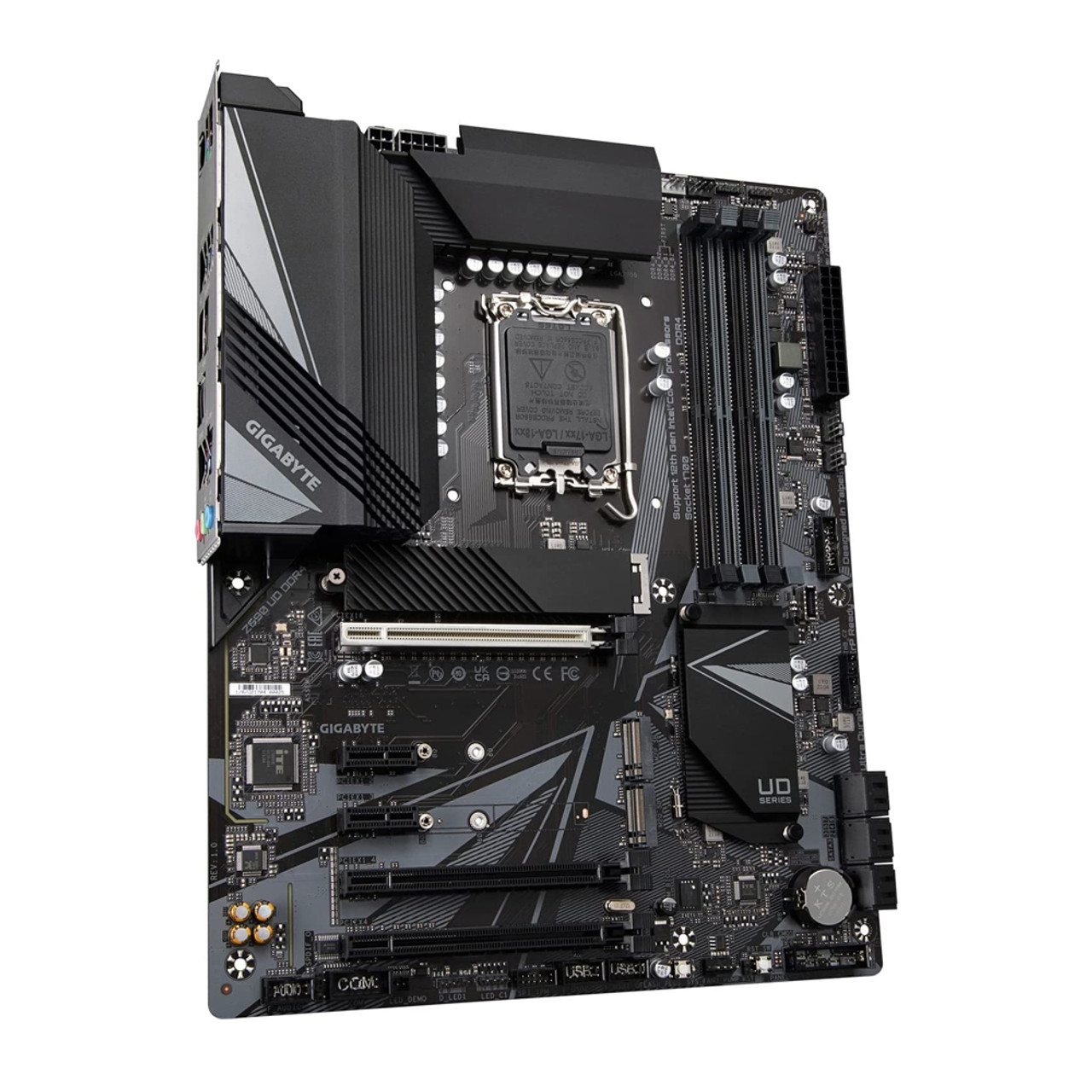 Gigabyte Z690 UD DDR4 ATX Motherboard LGA 1700 support intel gen 12,Triple M.2,PCIe 5.0,USB 3.2 Gen2X2 Type-C,2.5GbE LAN